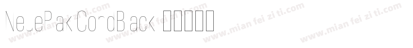 NeuePlak CondBlack字体转换